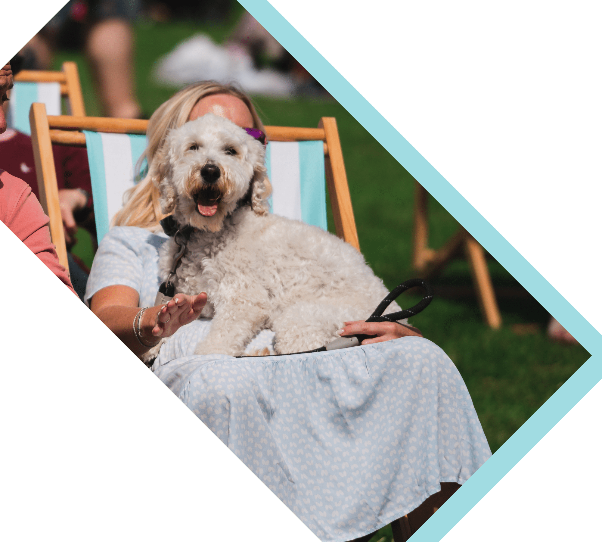 Dog friendly and plenty of deckchairs to relax and enjoy the live music and taste the delicious street food from around the world