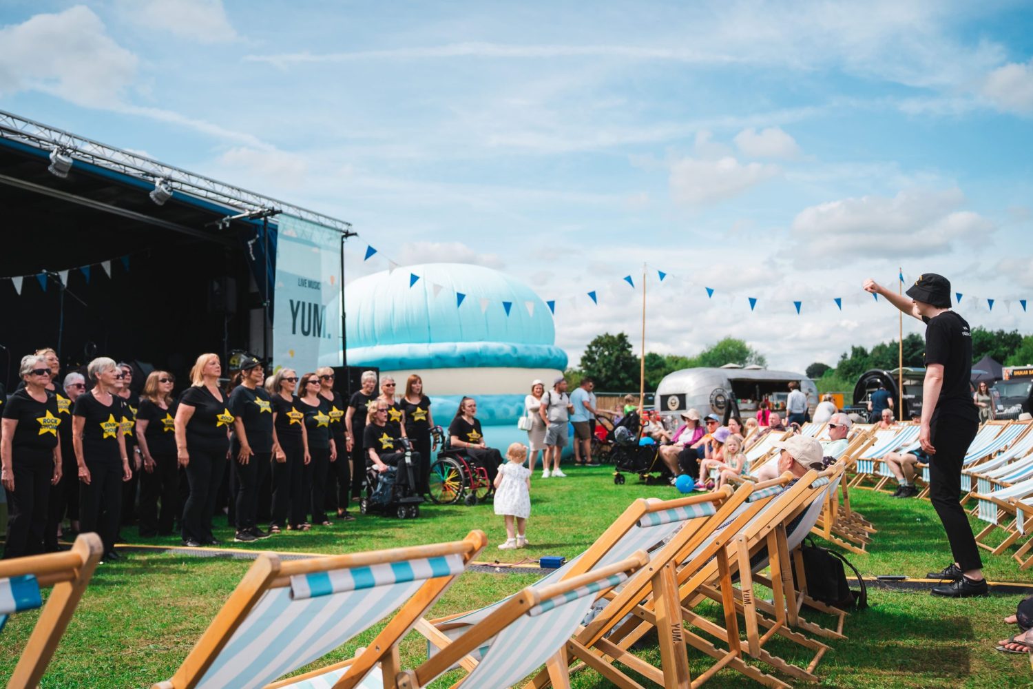 The Ilkley Food and Drink Festival Accessibility Page - Rock Choir Performance