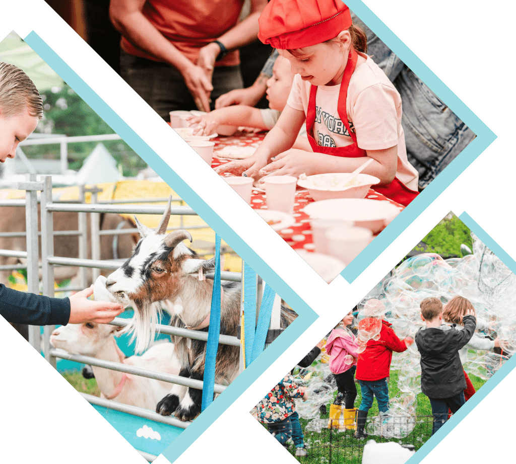 A variety of children's activities